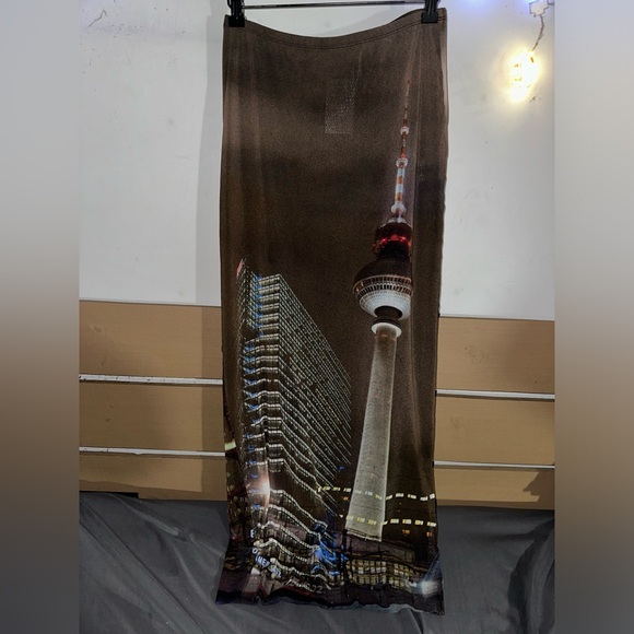 Jean Paul Gaultier x Shayne Oliver mesh maxi skirt size medium